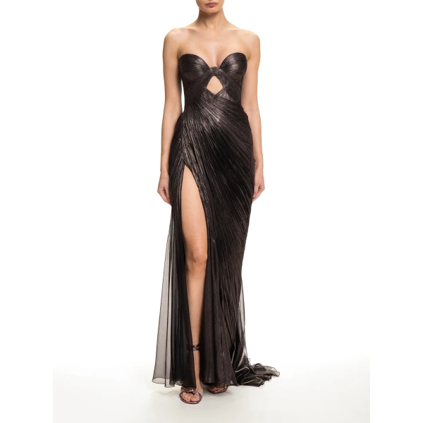 Maria Lucia Hohan Zephyra Gown in Incense | Evening Gowns | Luxury Shoes 