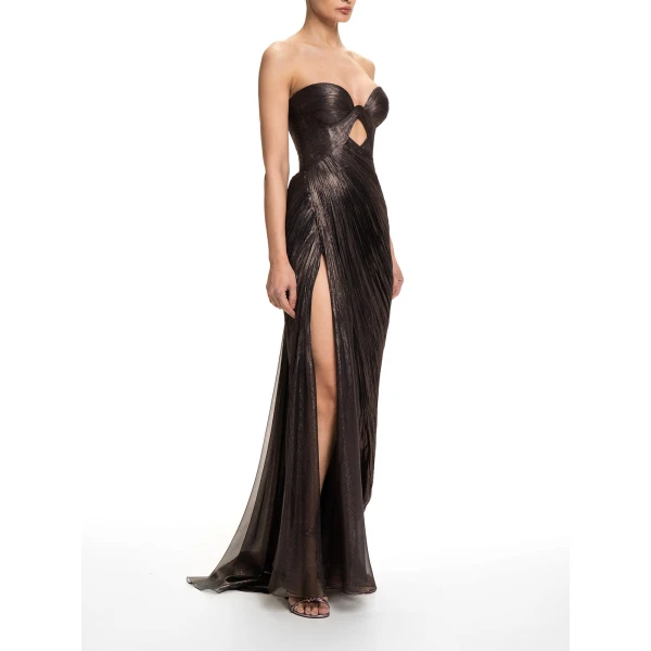 Maria Lucia Hohan Zephyra Gown in Incense | Evening Gowns | Luxury Shoes 