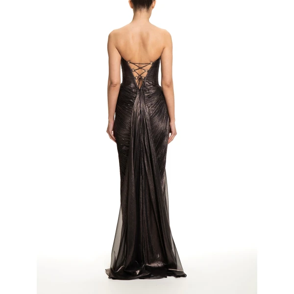 Maria Lucia Hohan Zephyra Gown in Incense | Evening Gowns | Luxury Shoes 