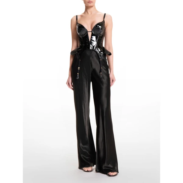 Maria Lucia Hohan Zina Corset in Licorice | Sleeveless | Luxury Shoes 