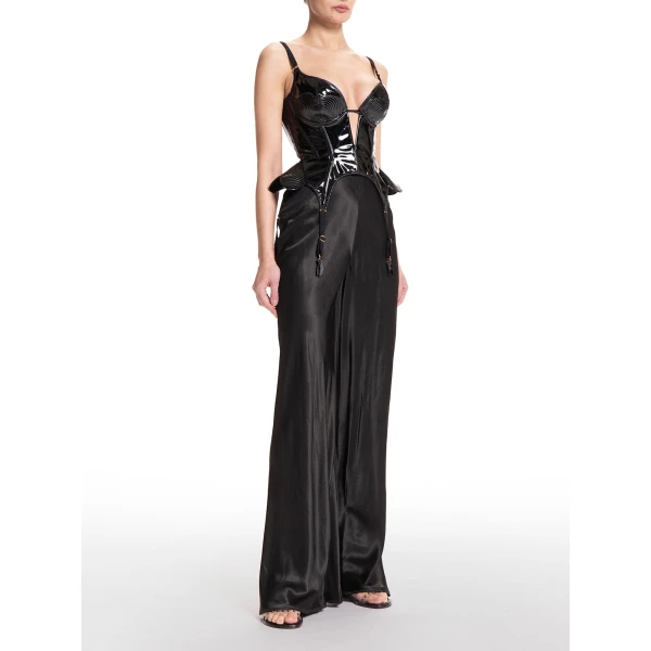 Maria Lucia Hohan Zina Corset in Licorice | Sleeveless | Luxury Shoes 