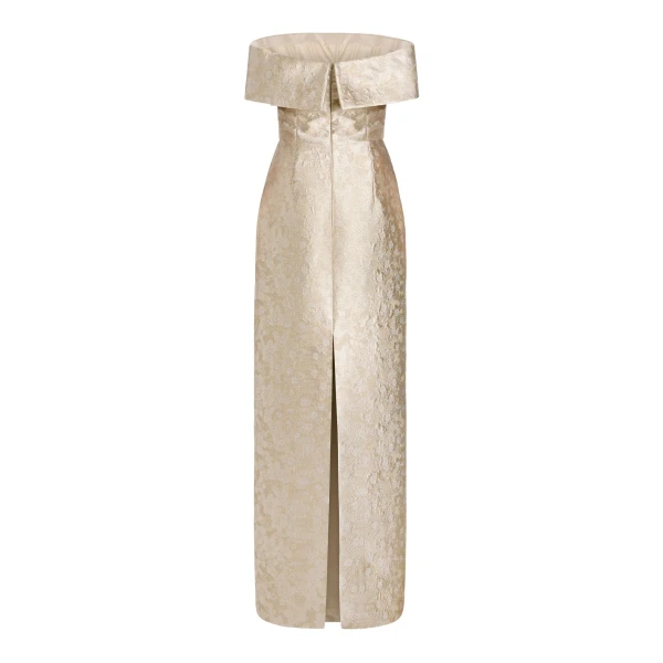 Markarian Clover Silver Gown, view 3 | Evening Gowns | Luxury Shoes 