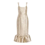 Markarian Ginevra Silver Midi Dress | Midi Dresses | Luxury Shoes 