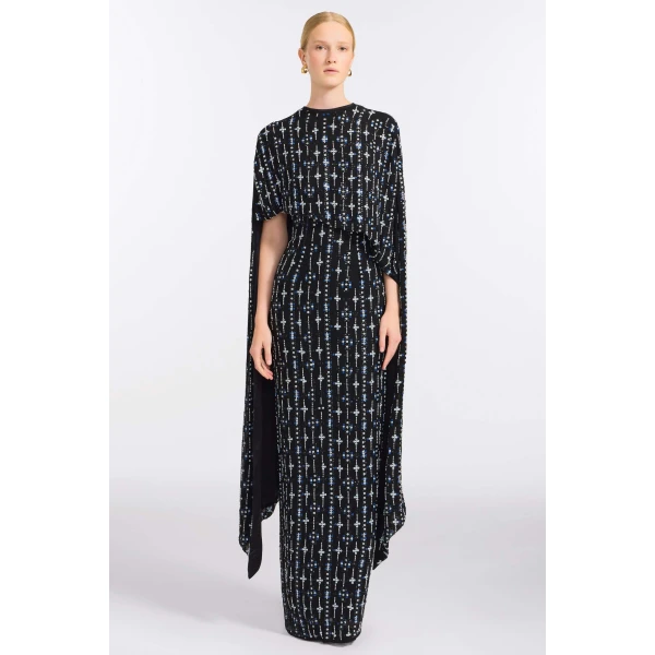 Markarian Goldie Beaded Cape Top, view 2 | Tops | Luxury Shoes 