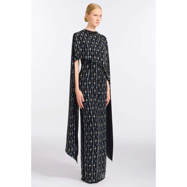 Markarian Goldie Beaded Cape Top, view 3 | Tops | Luxury Shoes 