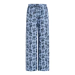Markarian Ila Navy Bouquet Trouser | Wide leg pants | Luxury Shoes 