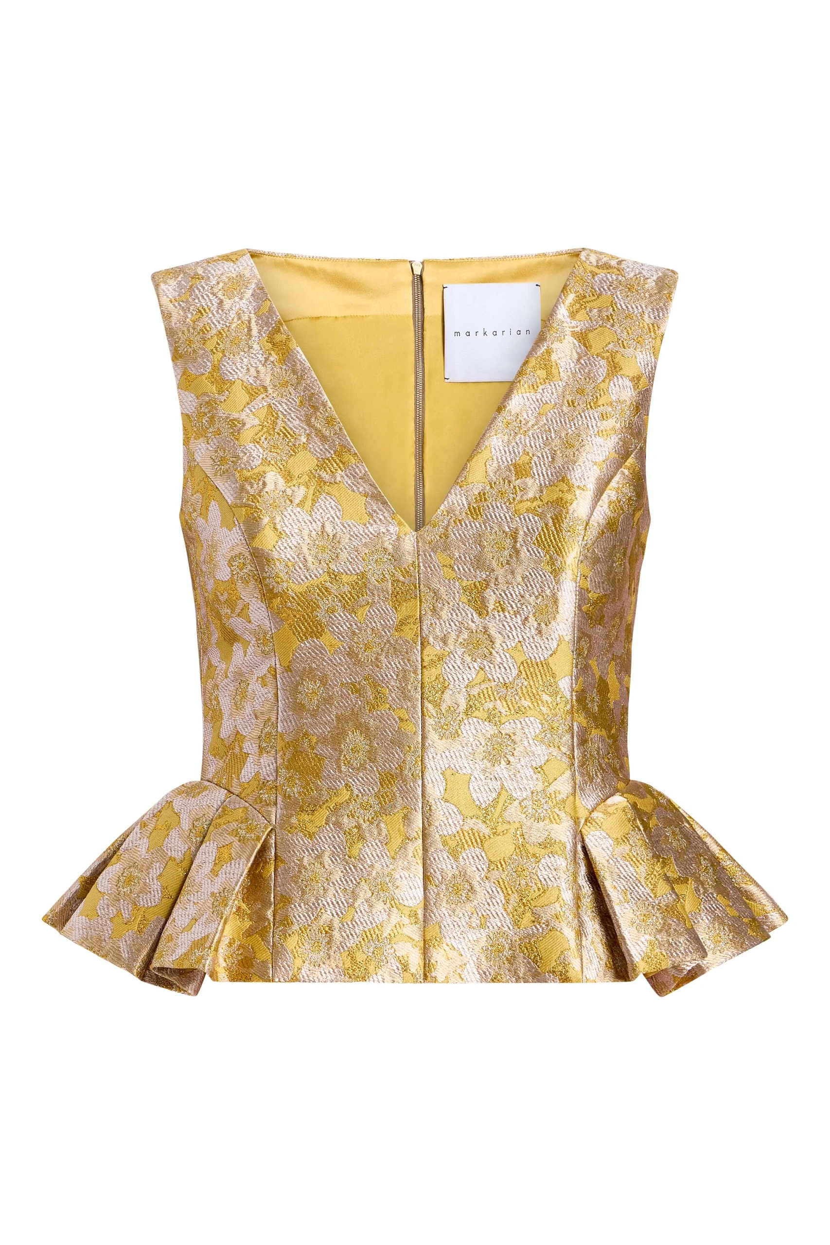 Markarian Jasminium Gold Top Markarian Jasminium Gold Top | Sleeveless | Luxury Shoes