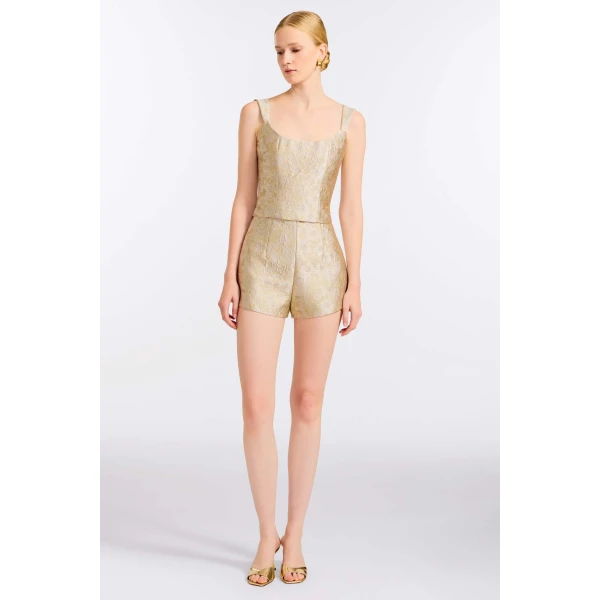 Markarian Mira Silver Shorts, view 2 | Shorts | Luxury Shoes 