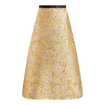 Markarian Pia Gold Midi Skirt | Midi Skirts | Luxury Shoes 