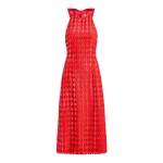 Markarian Ravenna Scarlet Halter Dress | Midi Dresses | Luxury Shoes 