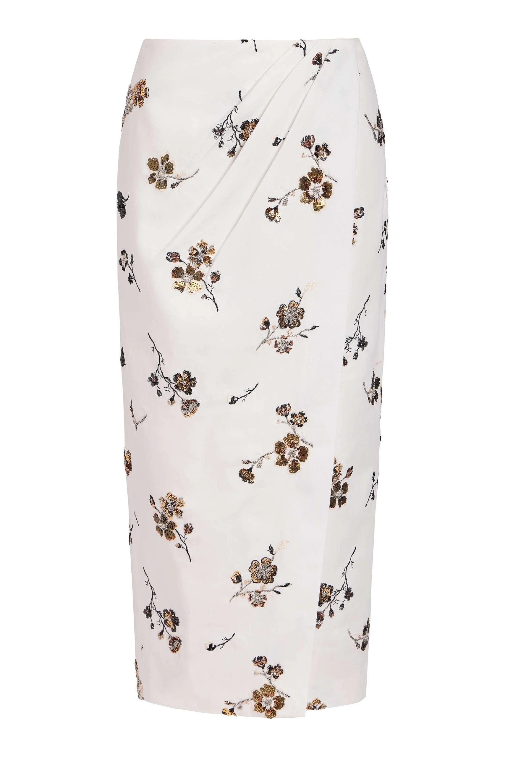 Markarian Savannah Sequined Cotton Wrap Skirt Markarian Savannah Sequined Cotton Wrap Skirt | Midi Skirts | Luxury Shoes