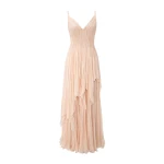 Marmar Halim A-Line Pleated Chiffon Dress With Layers | Evening Gowns | Luxury Shoes 