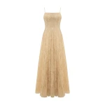 Marmar Halim A-Line Pleated Lace Dress | Evening Gowns | Luxury Shoes 