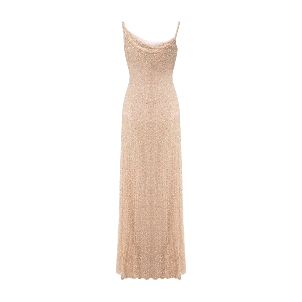 Asymmetrical Embroidered Dress