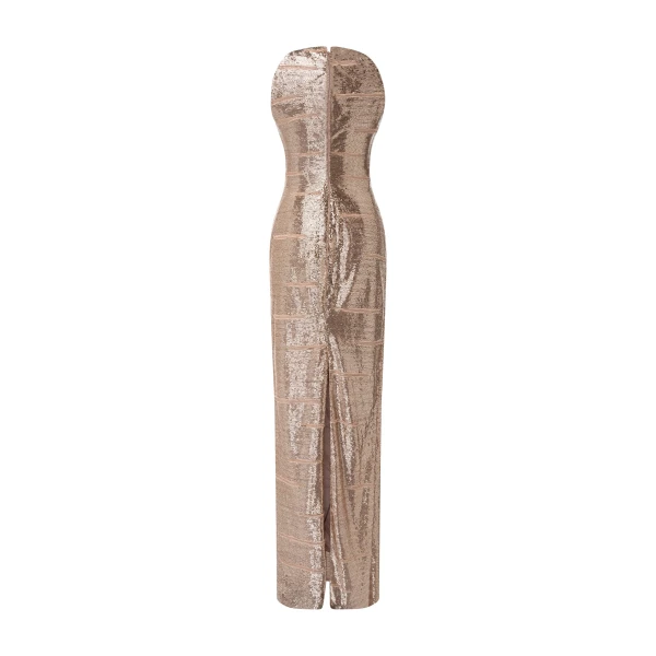 Marmar Halim High-Neck Embroidered Dress | Evening Gowns | Luxury Shoes 