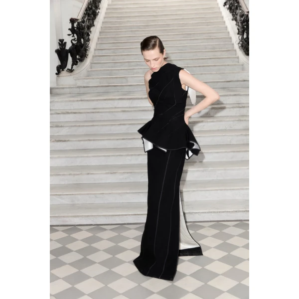 Marmar Halim One-Shoulder Crepe Dress | Evening Gowns | Luxury Shoes 