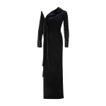 Marmar Halim Straight-Cut Crepe Dress With Embroidery | Evening Gowns | Luxury Shoes 