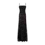 Marmar Halim Straight-Cut Embroidered Lace Dress | Evening Gowns | Luxury Shoes 