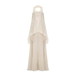Marmar Halim Strapless Silk Chiffon Dress With Embroidery | Evening Gowns | Luxury Shoes 