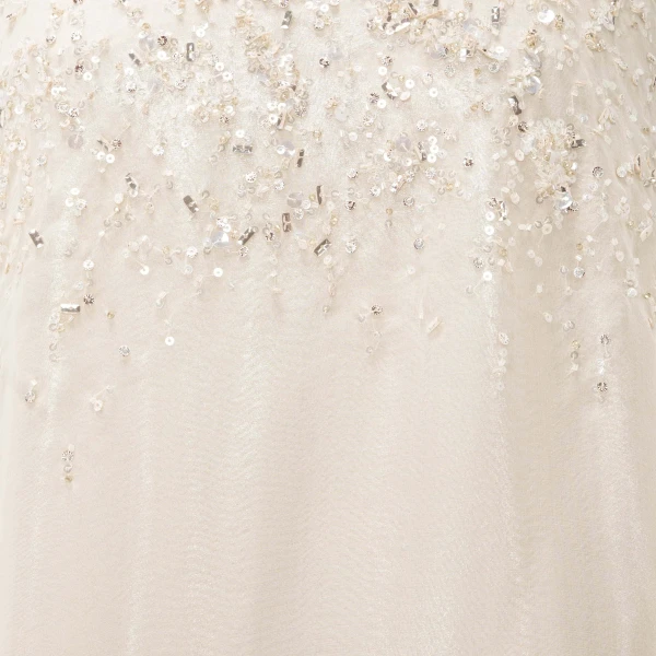 Marmar Halim Strapless Silk Chiffon Dress With Embroidery | Evening Gowns | Luxury Shoes 