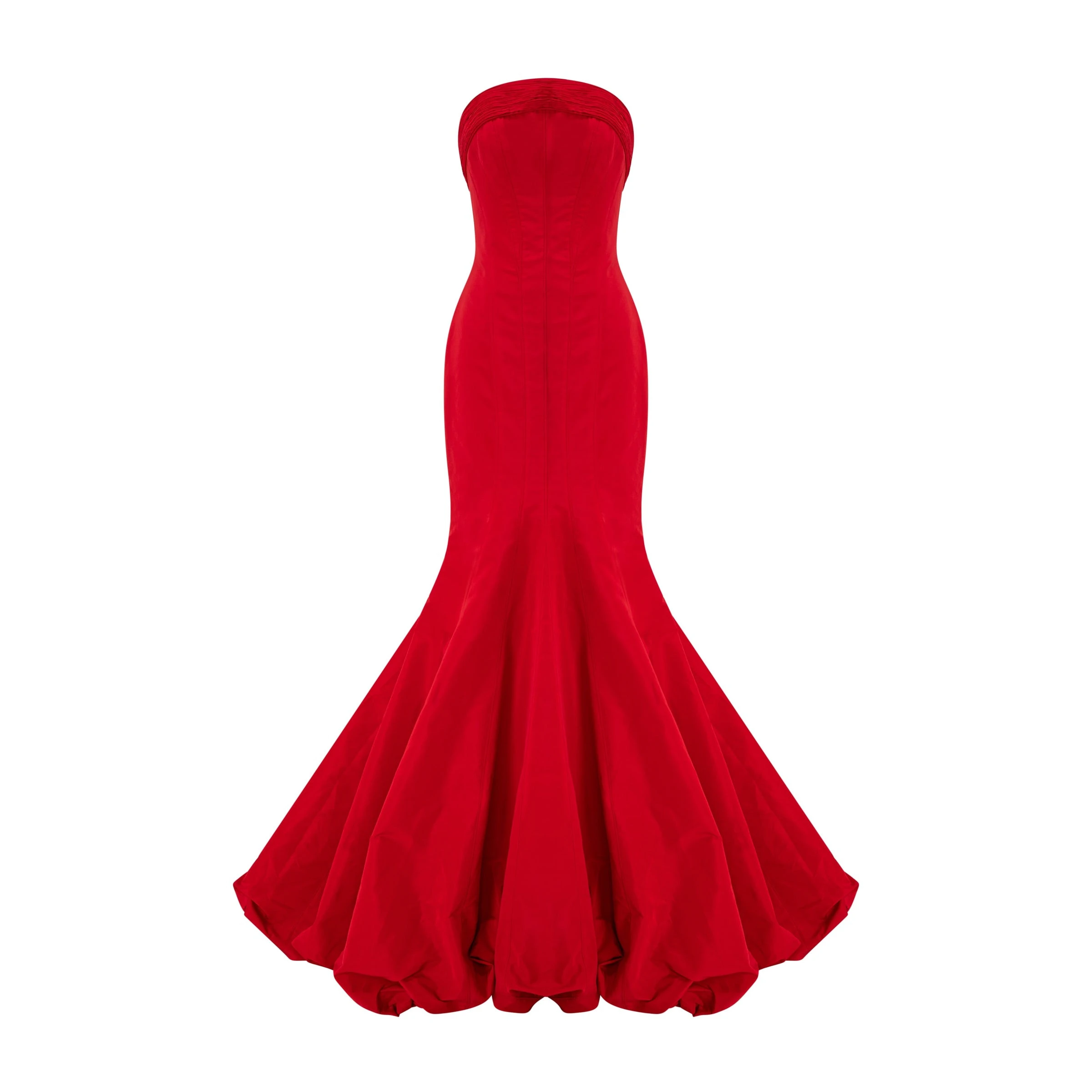 Marmar Halim Strapless Taffeta Fish-Cut Dress Marmar Halim Strapless Taffeta Fish-Cut Dress | Evening Gowns | Luxury Shoes