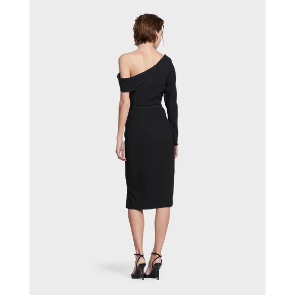 Maticevski Catapult Dress in Black | Midi Dresses | Luxury Shoes 