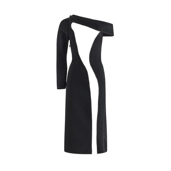 Maticevski Catapult Dress in Black | Midi Dresses | Luxury Shoes 