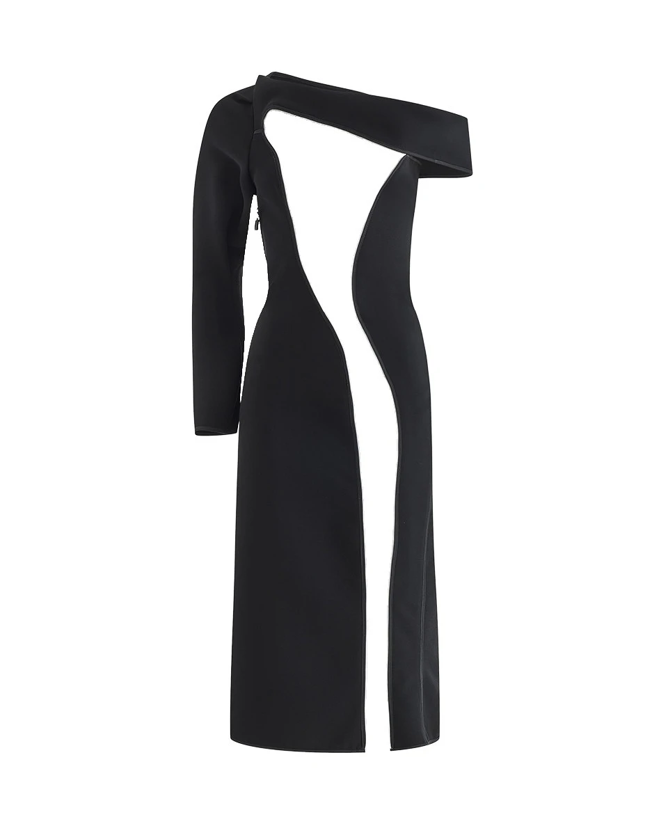 Maticevski Catapult Dress in Black Maticevski Catapult Dress in Black | Midi Dresses | Luxury Shoes