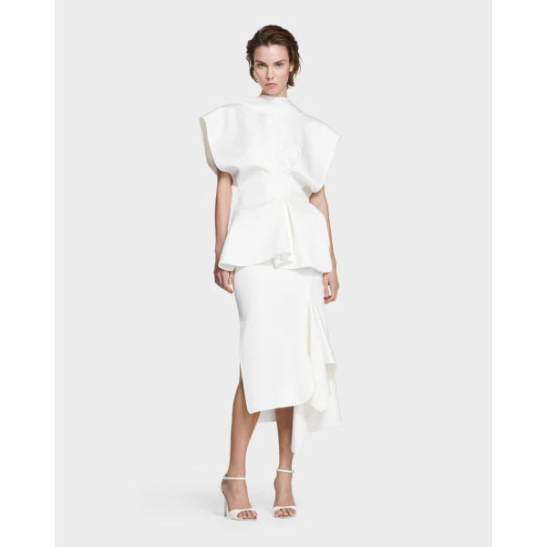 Maticevski Endure Top in White | Tops | Luxury Shoes 