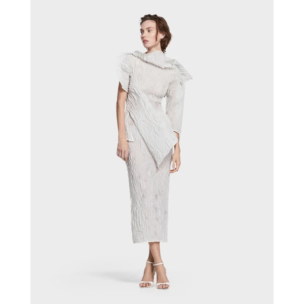 Maticevski Entreat Skirt in White | Pencil Skirts | Luxury Shoes 