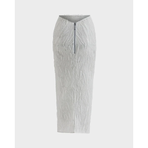 Maticevski Entreat Skirt in White | Pencil Skirts | Luxury Shoes 