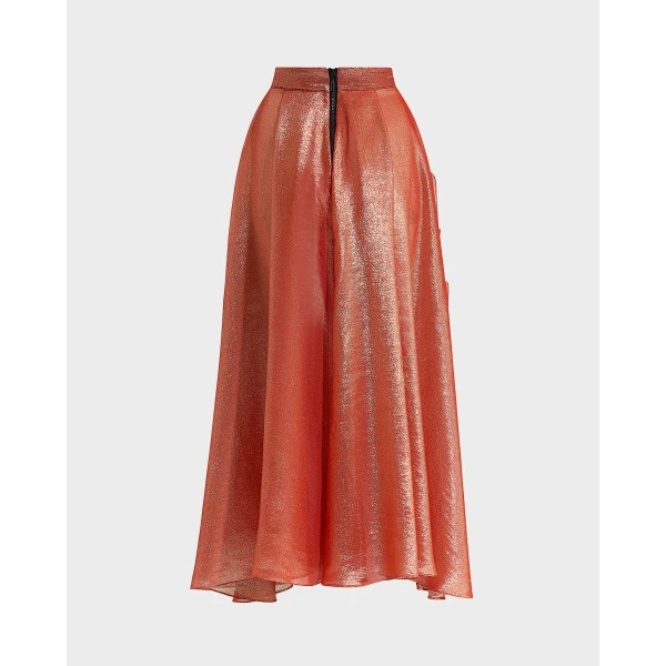 Maticevski Furnace Skirt in Orange | Maxi Skirts | Luxury Shoes 