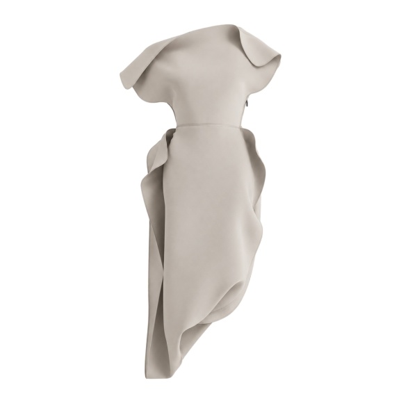 Maticevski Invoke Dress in Beige | Midi Dresses | Luxury Shoes 