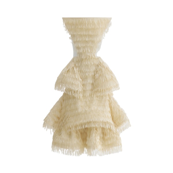 Maticevski Kismet Dress in Ivory | Midi Dresses | Luxury Shoes 