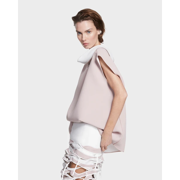 Maticevski Mustang Blouse in Pink | Sleeveless | Luxury Shoes 