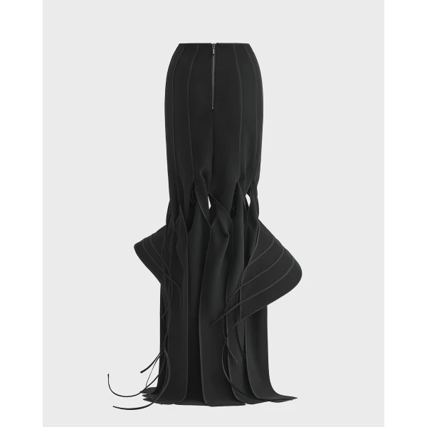 Maticevski Newfound Skirt in Black | Maxi Skirts | Luxury Shoes 