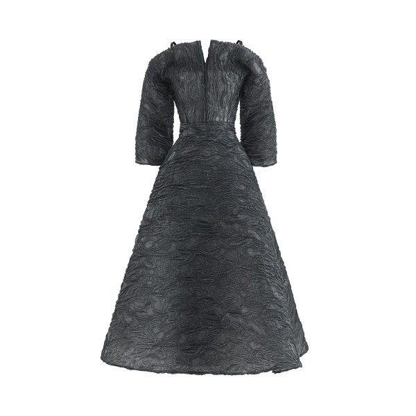 Maticevski Phantom Dress in Grey | Midi Dresses | Luxury Shoes 