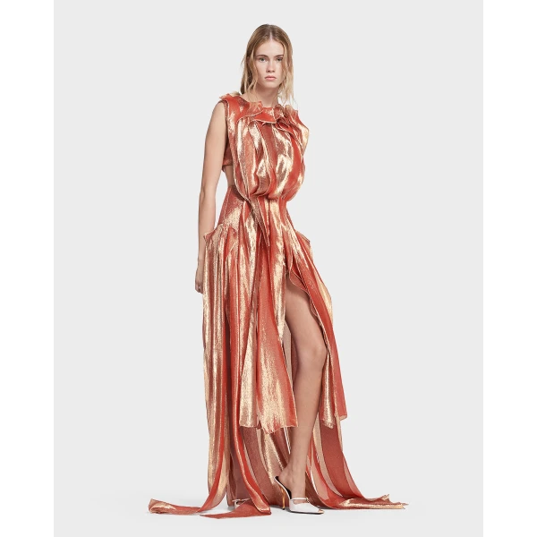 Maticevski Trailblaze Gown in Orange | Evening Gowns | Luxury Shoes 