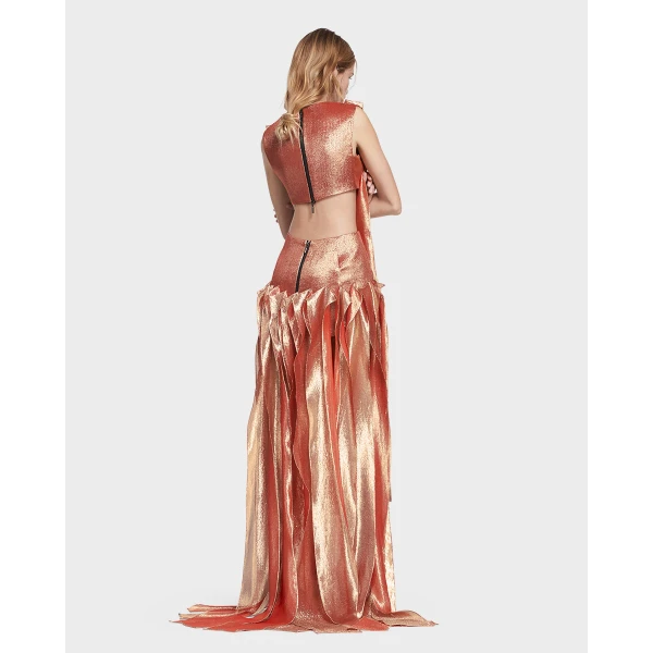 Maticevski Trailblaze Gown in Orange | Evening Gowns | Luxury Shoes 