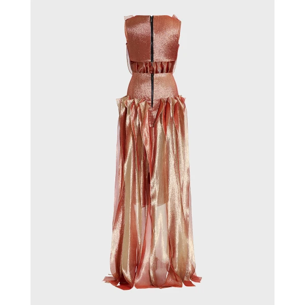 Maticevski Trailblaze Gown in Orange | Evening Gowns | Luxury Shoes 