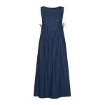 Max Mara Abano Cotton Denim Dress in Navy | Maxi Dresses | Luxury Shoes 