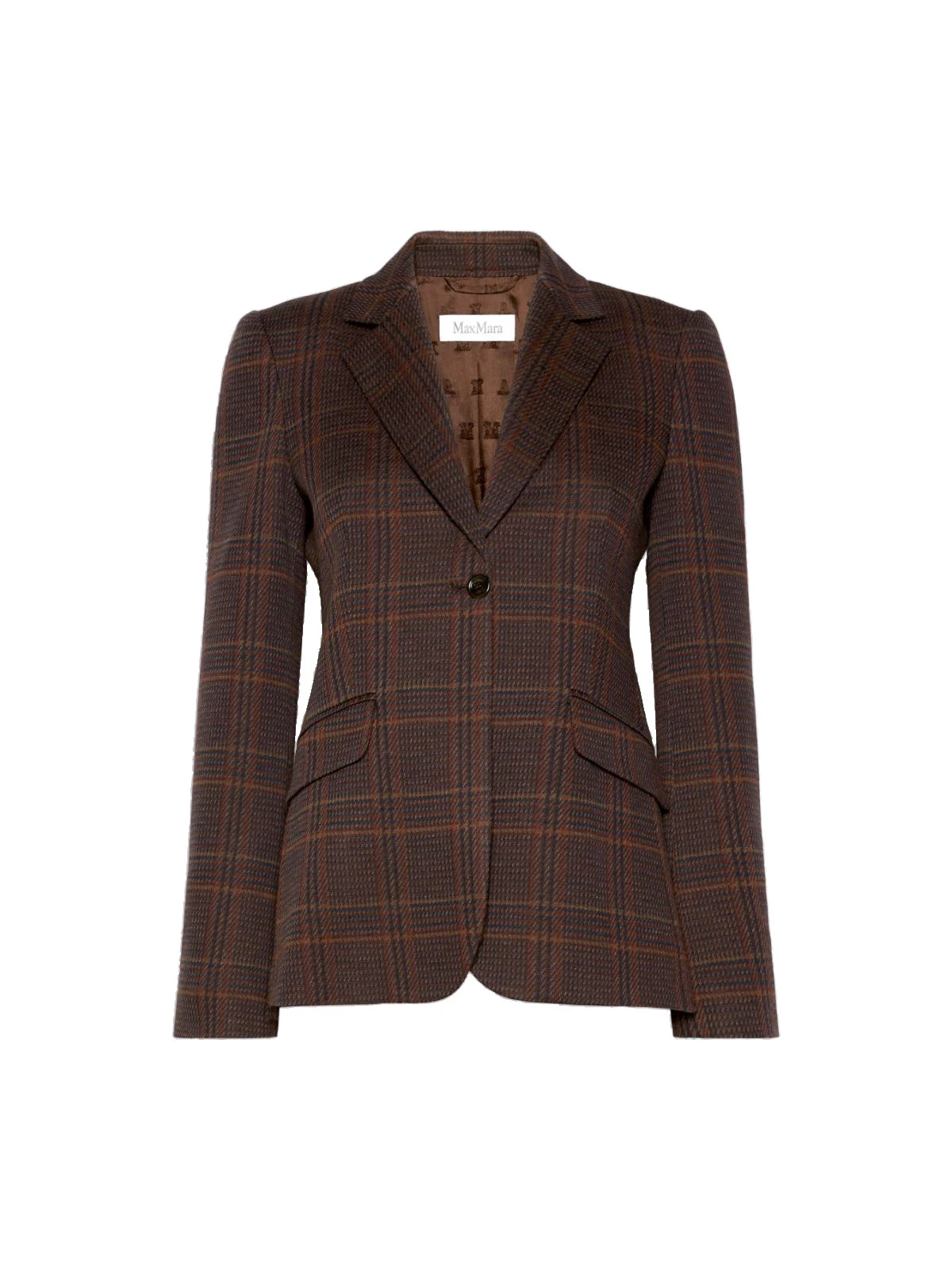 Max Mara Abate Wool and Cotton Single-Breasted Blazer in Brown Bordeaux Max Mara Abate Wool and Cotton Single-Breasted Blazer in Brown Bordeaux | Blazers | Luxury Shoes