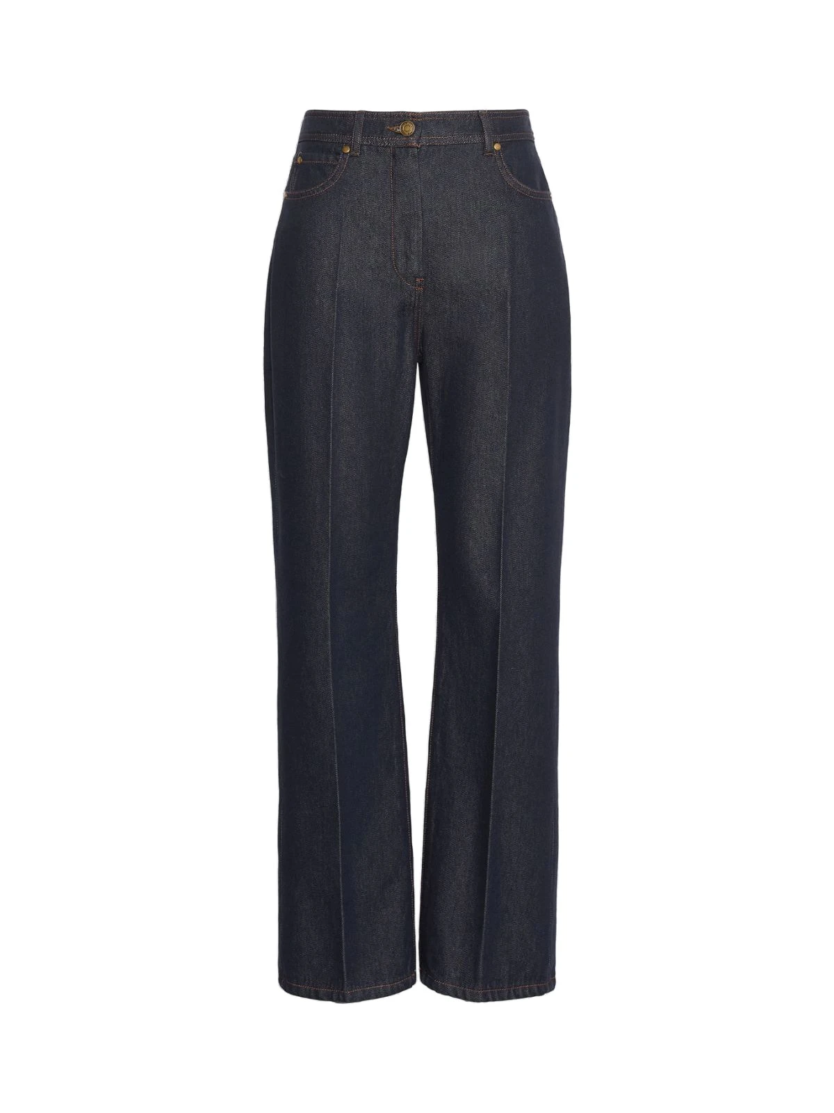 Max Mara Abbono Denim-Look Barrel-Leg Trousers in Midnight Blue Max Mara Abbono Denim-Look Barrel-Leg Trousers in Midnight Blue | Denim | Luxury Shoes