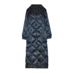 Max Mara Abete Long Quilted Water-Repellent Puffer in Midnight Blue | Coats | Luxury Shoes 