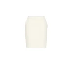 Max Mara Abile Short Wool Jersey Skirt in White | Mini Skirts | Luxury Shoes 