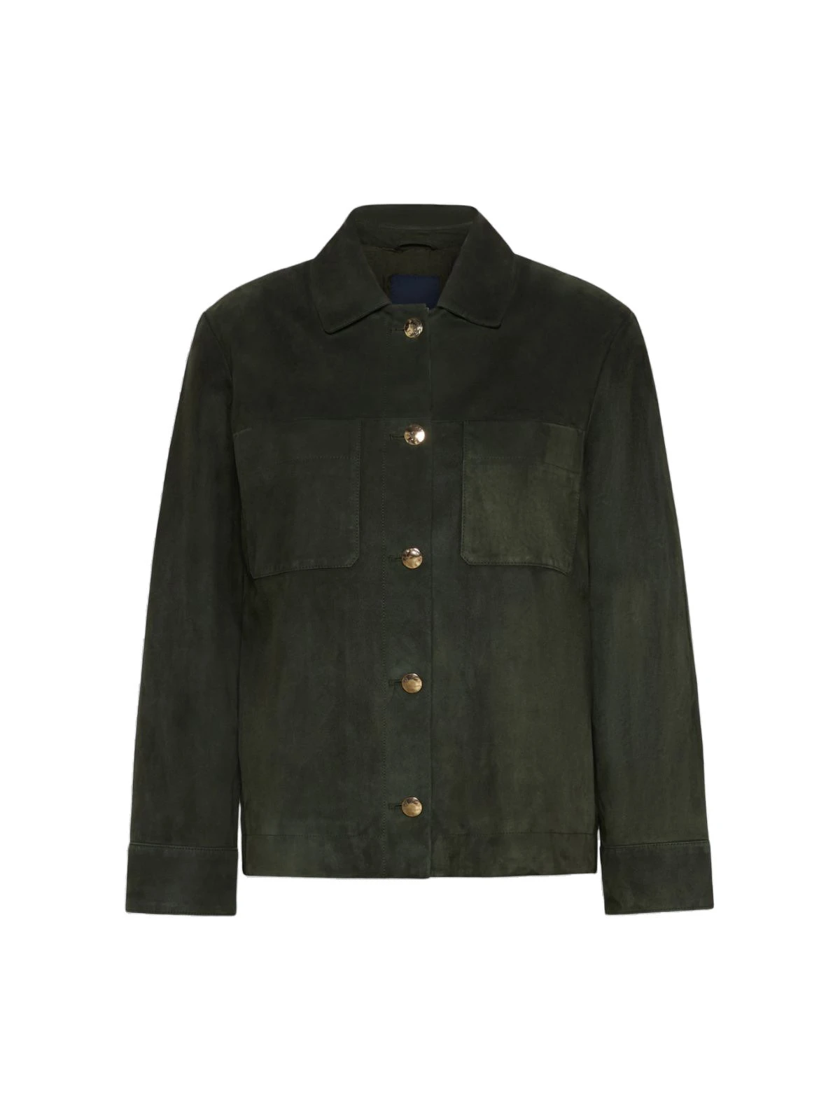 Max Mara Abisso Suede Shirt Jacket in Green Max Mara Abisso Suede Shirt Jacket in Green | Leather Jackets | Luxury Shoes