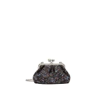 Max Mara Accenni Small Wool Boucle Pasticcino Bag in Avio Blue | Clutch Bags | Luxury Shoes 