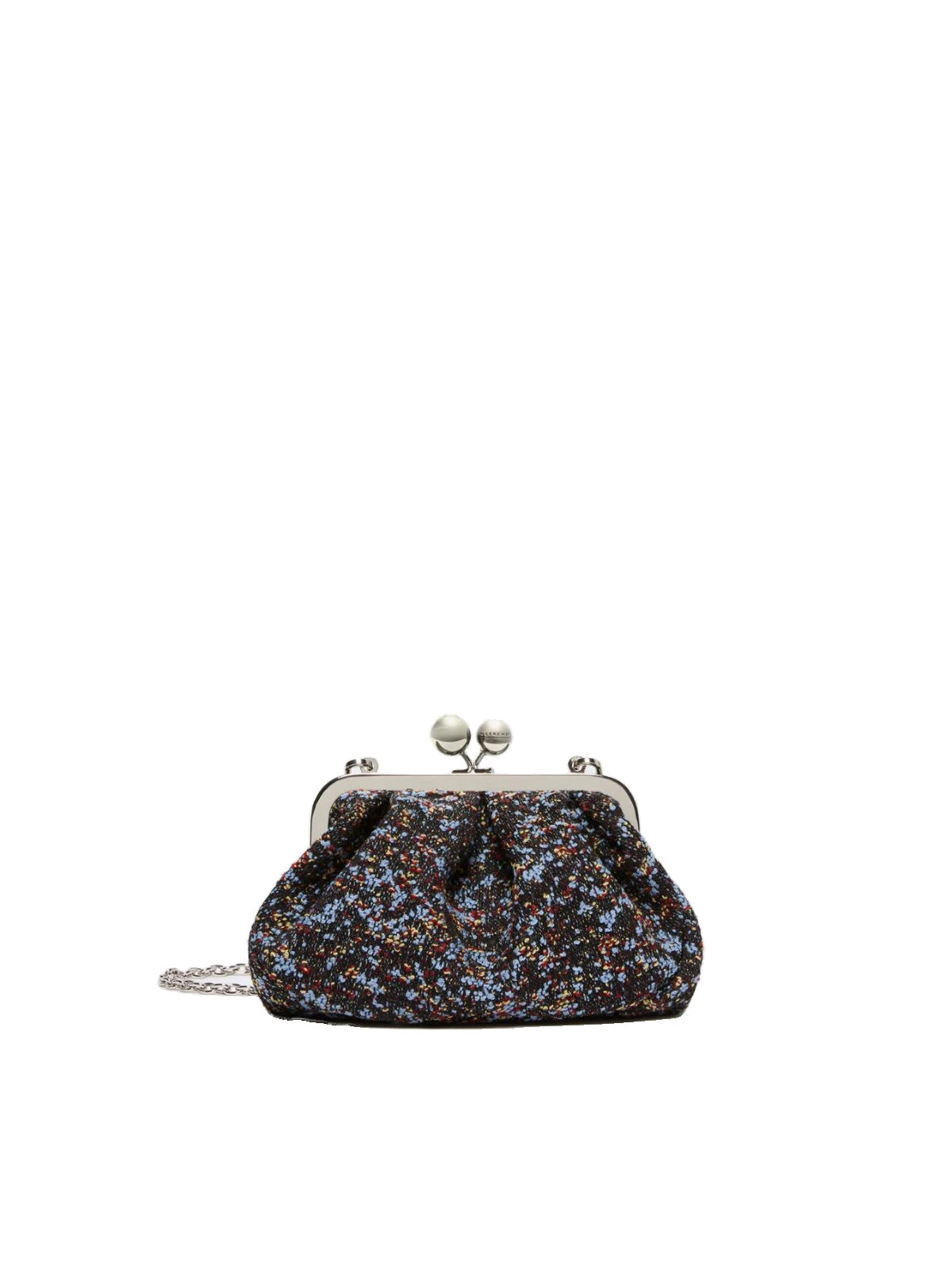 Max Mara Accenni Small Wool Boucle Pasticcino Bag in Avio Blue Max Mara Accenni Small Wool Boucle Pasticcino Bag in Avio Blue | Clutch Bags | Luxury Shoes