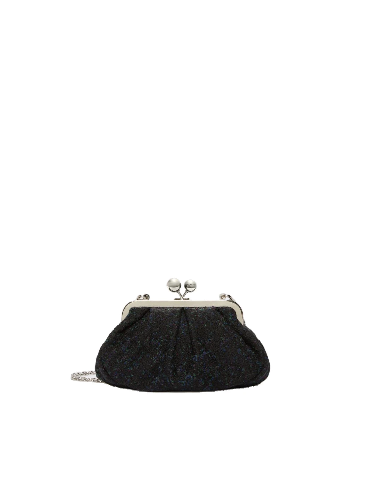 Max Mara Accenni Small Wool Boucle Pasticcino Bag in Black Max Mara Accenni Small Wool Boucle Pasticcino Bag in Black | Clutch Bags | Luxury Shoes