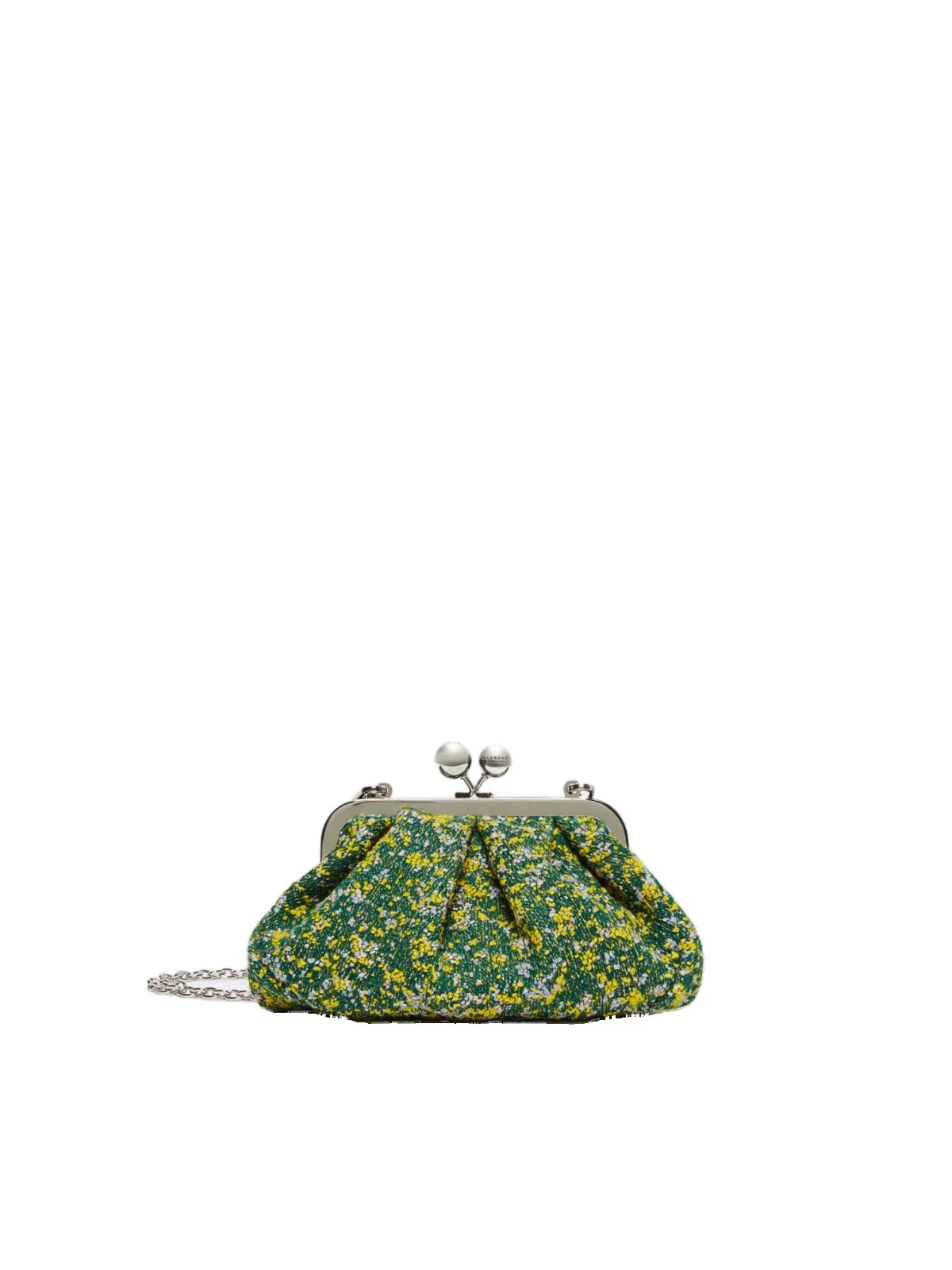 Max Mara Accenni Small Wool Boucle Pasticcino Bag in Green Max Mara Accenni Small Wool Boucle Pasticcino Bag in Green | Clutch Bags | Luxury Shoes